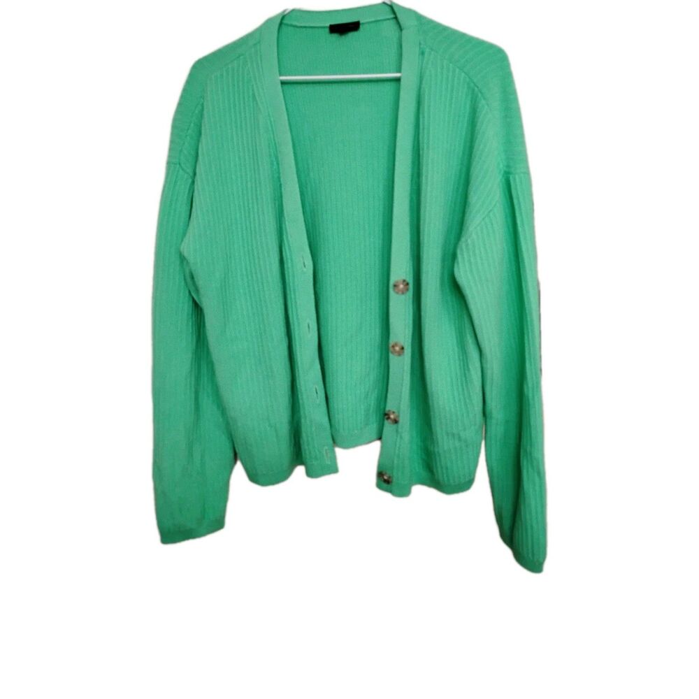 Talbots Cardigan Button Front Sweater Cozy Casual Chunky Size Large